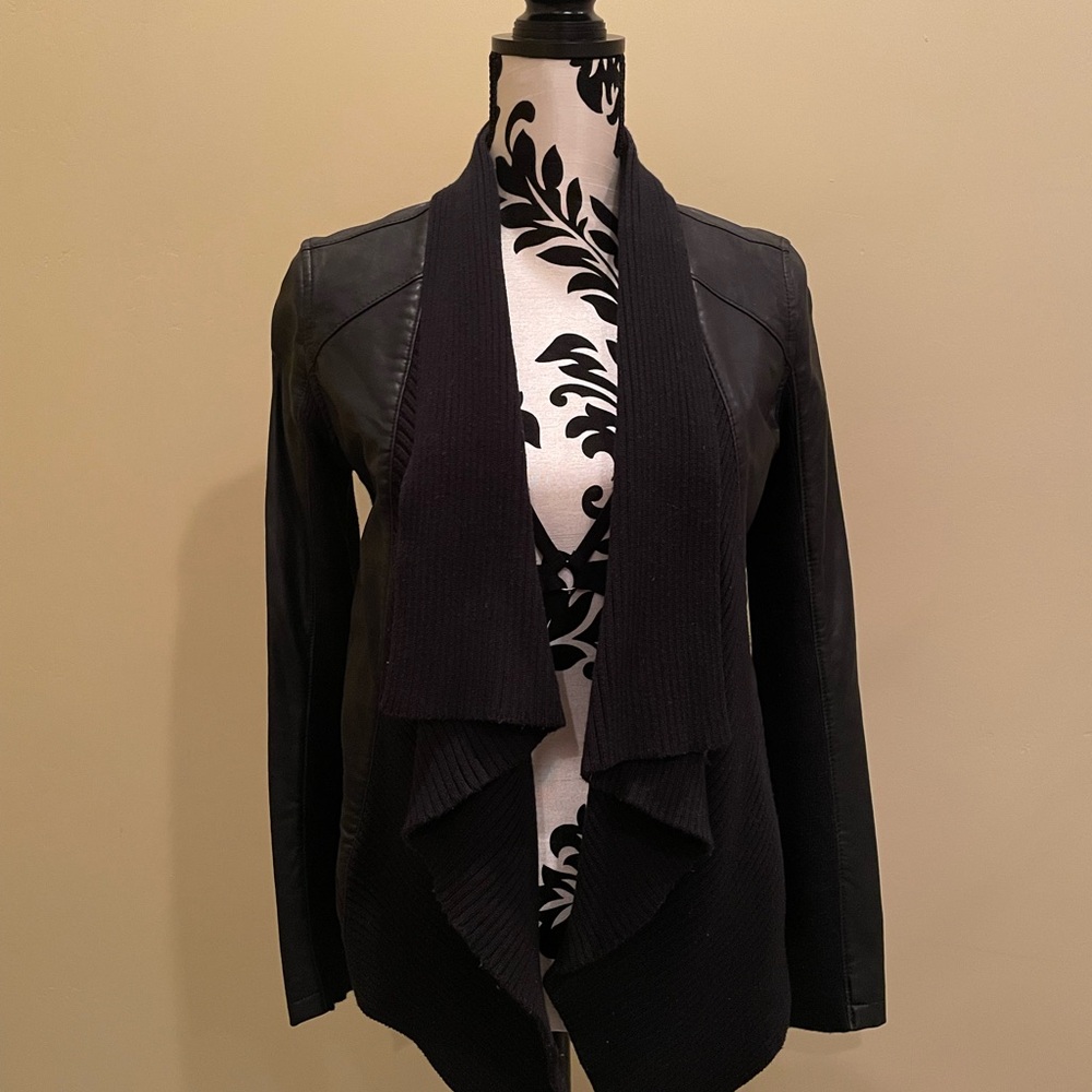 Blank NYC Black Open Front Blazer